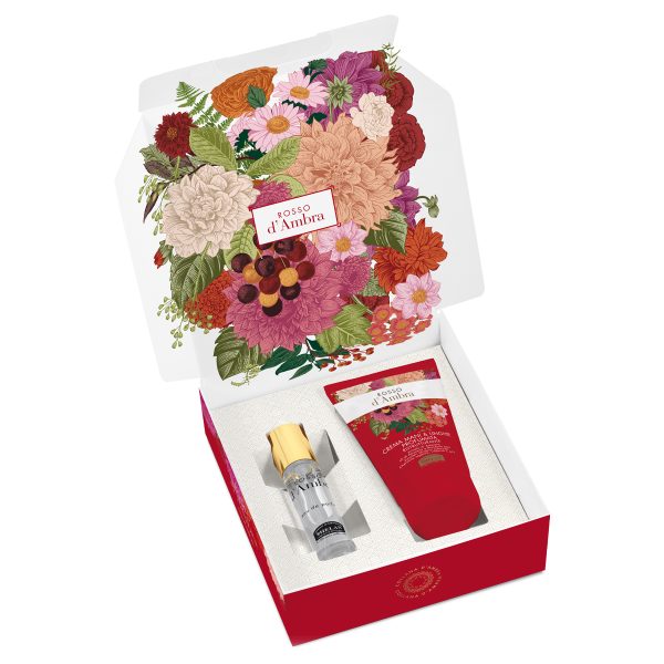 Rosso D'ambra Cofanetto Eau10ml+cr Mani Helan
