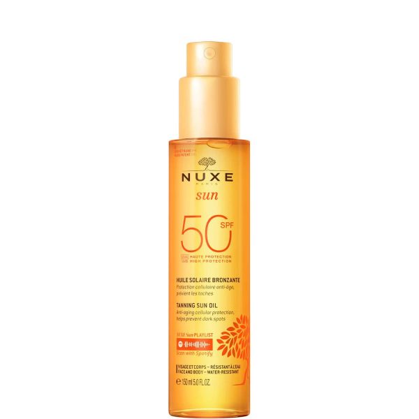 Nuxe Sun Spf50 Huile Bronz Vis/corps 150ml