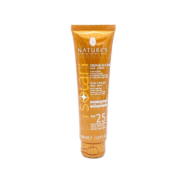 NATURE'S Crema Solare Viso/Corpo SPF25 100ml