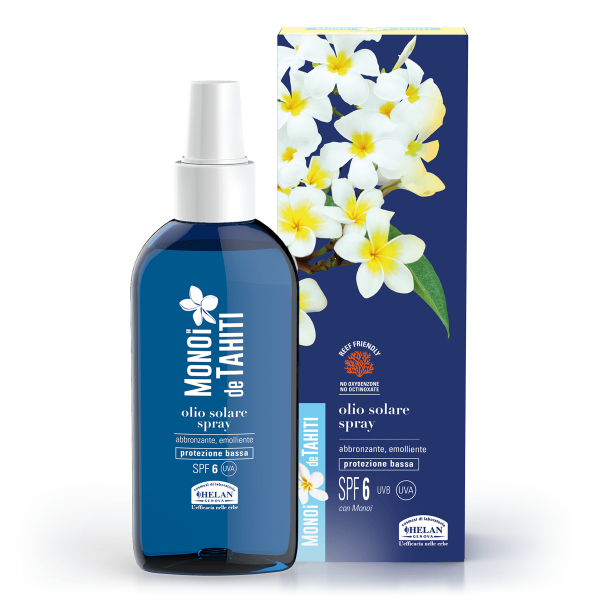 Monoi De Tahiti Olio Solare Spray Spf6 150Ml Helan