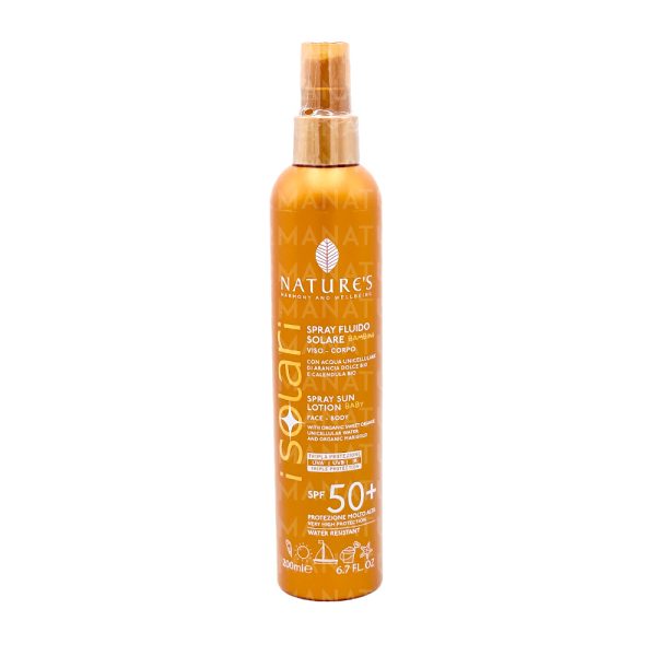 Spray Fluido Bambini SPF50+ 200ml - NATURE'S