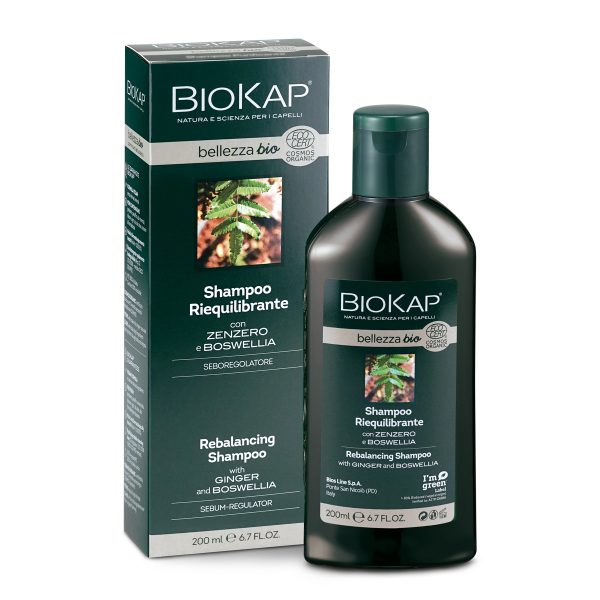 BIO Shampoo riequilibrante capelli grassi 200ml - BIOKAP