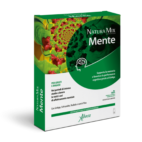 Natura Mix Adv Mente Kit Concentrato Fluido 10 Flaconcini - Aboca