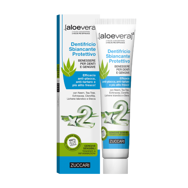 Aloevera2 dentifricio sbiancante 100ml Zuccari