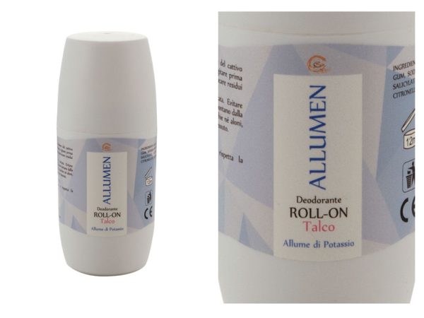 Allume di potassio Roll-on Talco