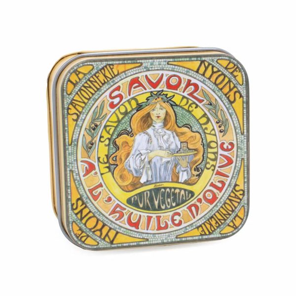 Alphonse Mucha Scatola di Metallo e Sapone 100g
