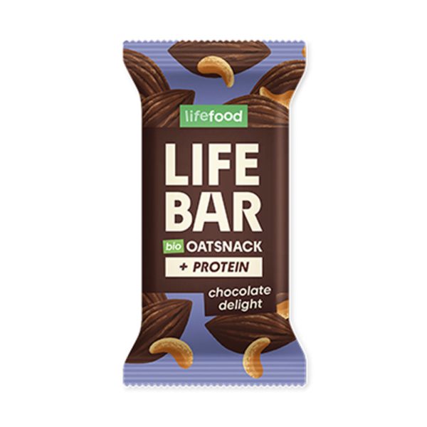Snack biologico LIFEBAR Oat Protein Chocolate Delight