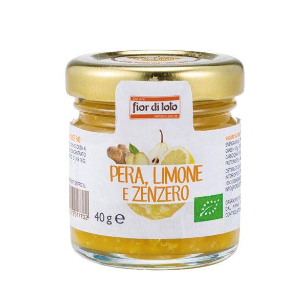 Minicomposta Pera Limone e Zenzero Bio 40 Gr