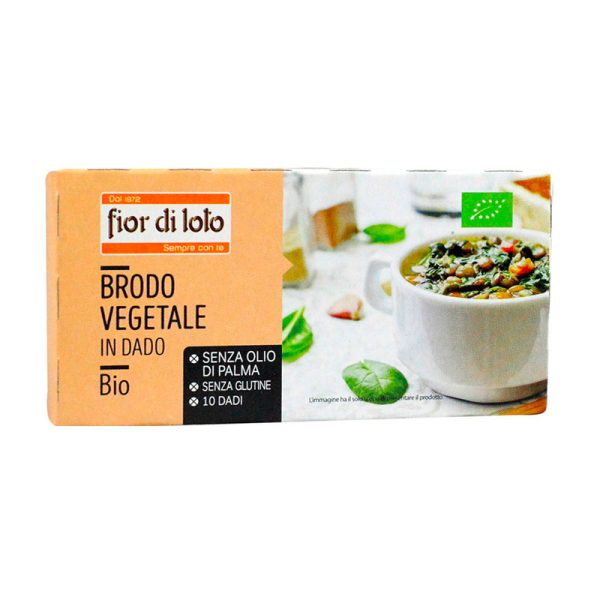Dado Vegetale Bio Senza Lievito 66 Gr Fior di Loto