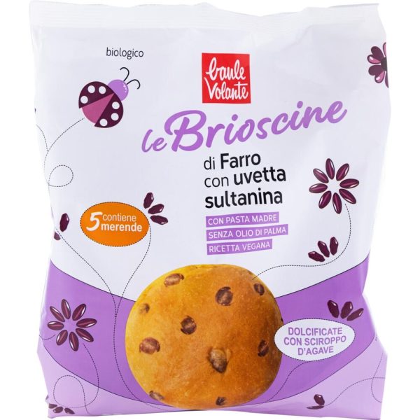 Le Brioscine di Farro con Uvetta sultanina Vegan Baule Volante