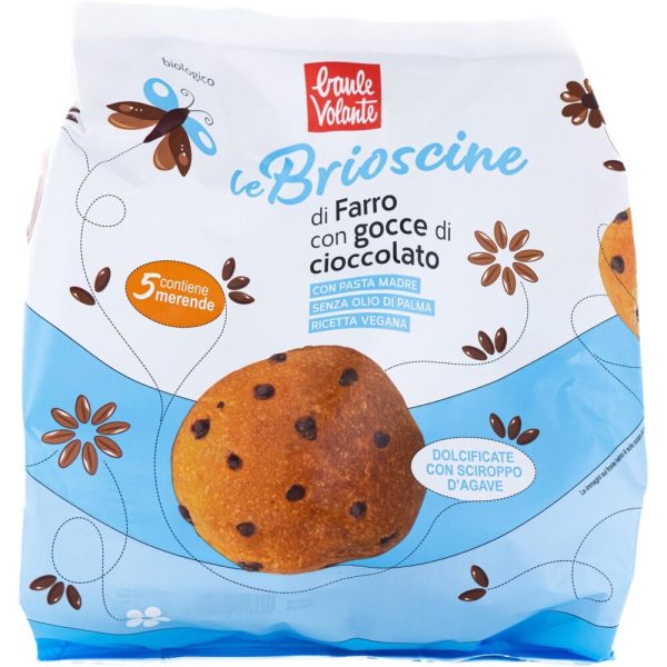 Le Brioscine di Farro con Gocce di Cioccolato Vegan Baule Volante