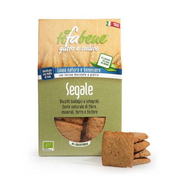 BISCOTTI DI SEGALE Vegani Biologici 250gr TiFaBeneBIO