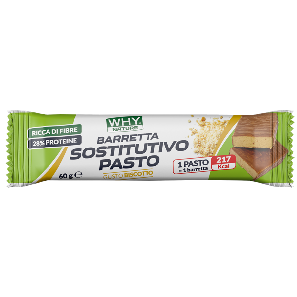 Barretta sostitutivo pasto Biscotto 60 Gr Why Nature