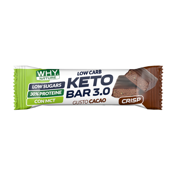 Keto Bar Cacao 3.0 30%Prot Low Carb/Sugar 30GR