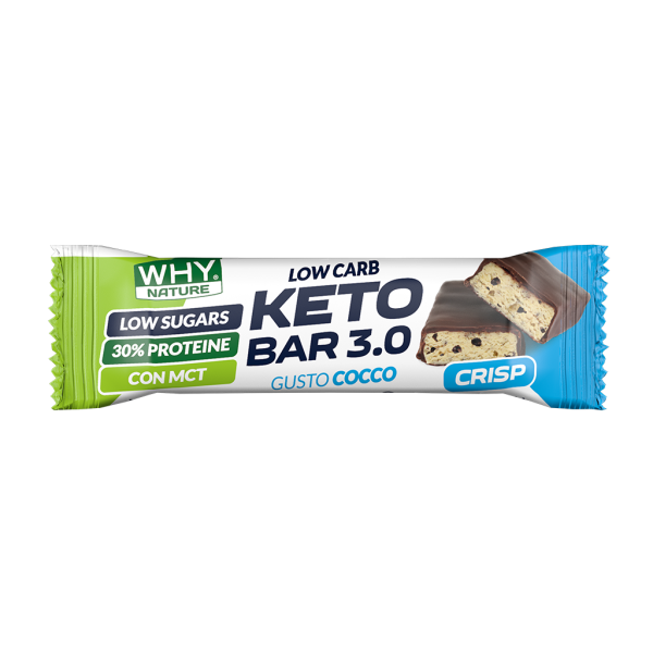 Keto Bar Cocco 3.0 30% Prot Low Carb/Sugar 30gr