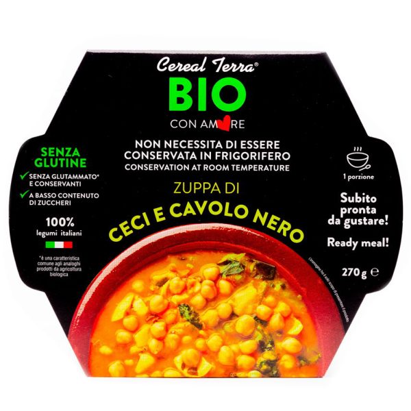 Zuppa Ceci E Cavolo Nero 270gr Cereal Terra Bio