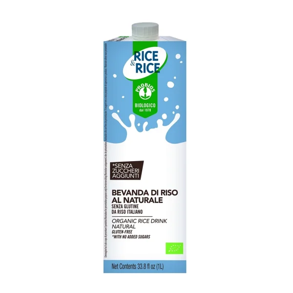 Rice&Rice Latte Di Riso Naturale senza glutine 1Lt