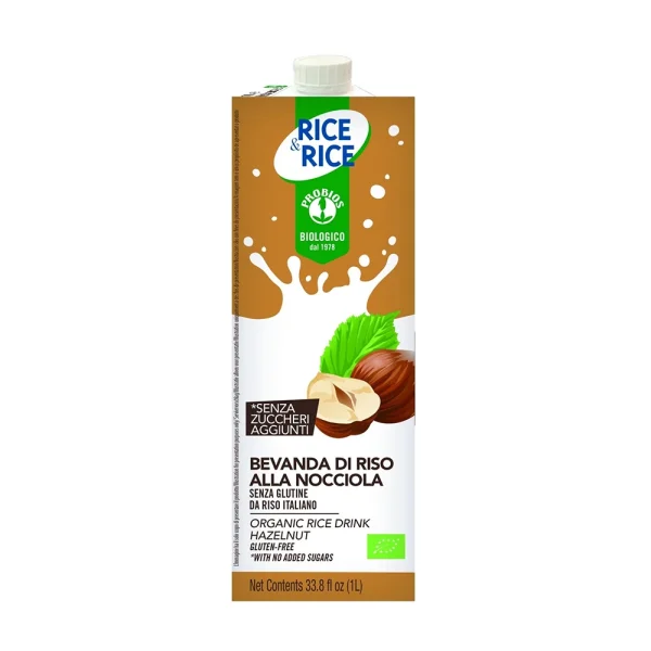 Rice&Rice Latte Di Riso e Nocciola senza glutine 1Lt