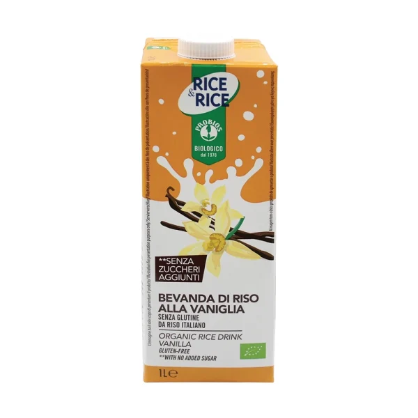 Rice&Rice Latte Di Riso Alla Vaniglia senza glutine 1Lt