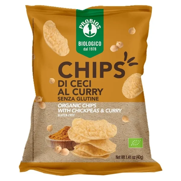 Bio Chips Di Ceci Al Curry Senza Glutine 40gr Probios