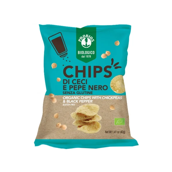 Bio Chips Di Ceci E Pepe Nero S/G 40 Gr Probios