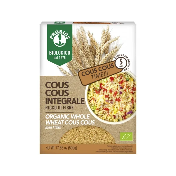 Cous Cous Integrale Bio 500 Gr Probios