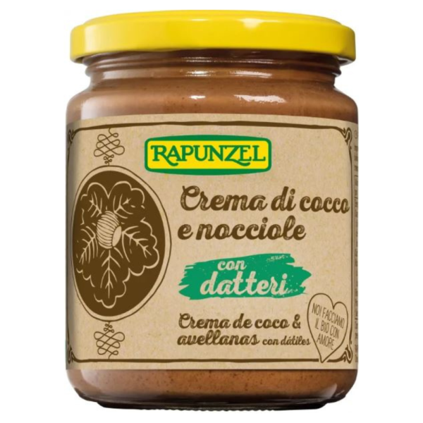 Crema di Cocco e Nocciole con Datteri Senza Zuccheri Vegano Rapunzel 250 gr