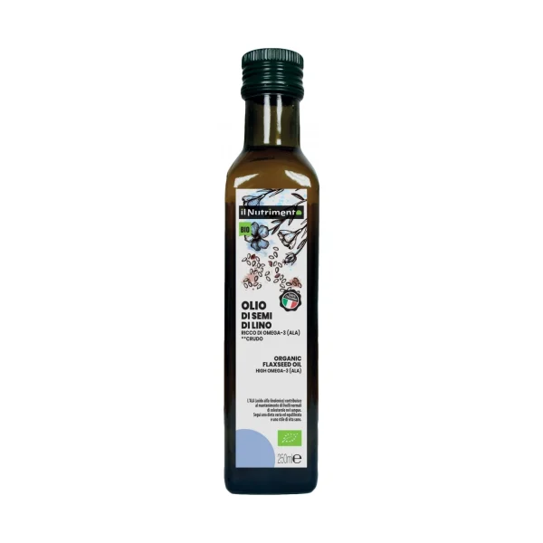 Olio Di Semi Di Lino Bio 250 Ml Il Nutrimento