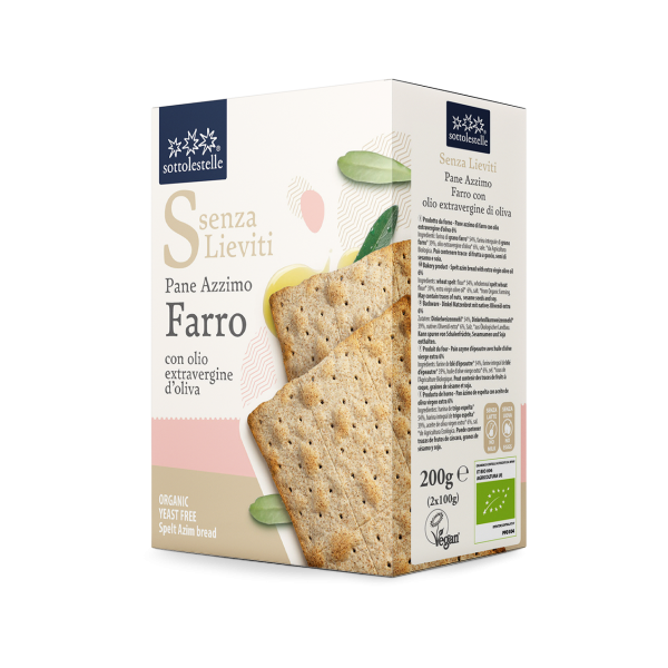 Pane Azzimo Di Farro 200Gr 100%Bio Sotto Le Stelle