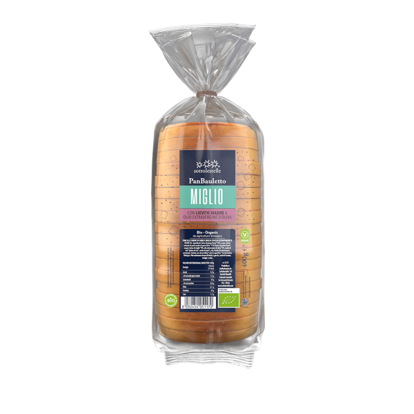 Pane Bauletto Miglio 100%Bio 400Gr
