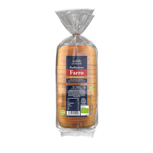 Pane Bauletto Farro Int Con Liev.Madre 400Gr