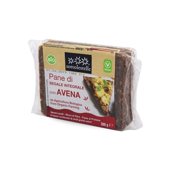 Pane di Segale Integrale all'Avena 300 Gr