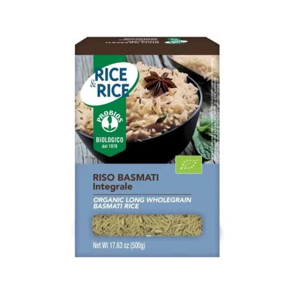Riso Basmati Integrale Bio 500Gr Rice&Rice