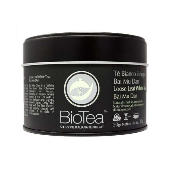 Tè Bianco Bai Mu Dan in Foglia 20 gr BioTea