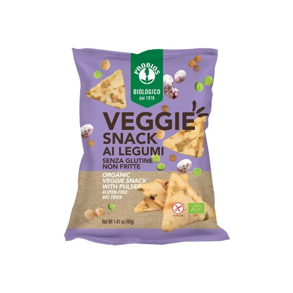 Veggie Chips Legumi senza glutine 40 Gr Probios