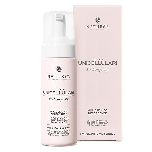 Acque Unicellulari  ForLongevity Mousse Viso Detergente 150 ml Nature's